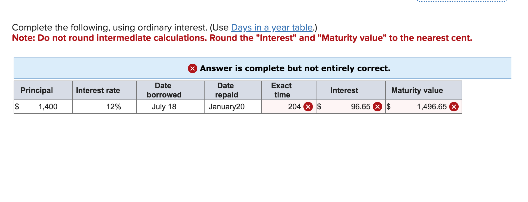 lean vear)* - Urten rererred to as a Jullan calendar. Complete the