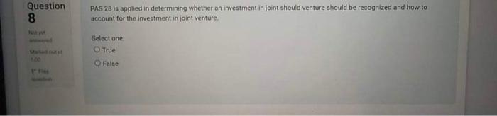 could you help me with this? Thanks Question 8 PAS 2B is