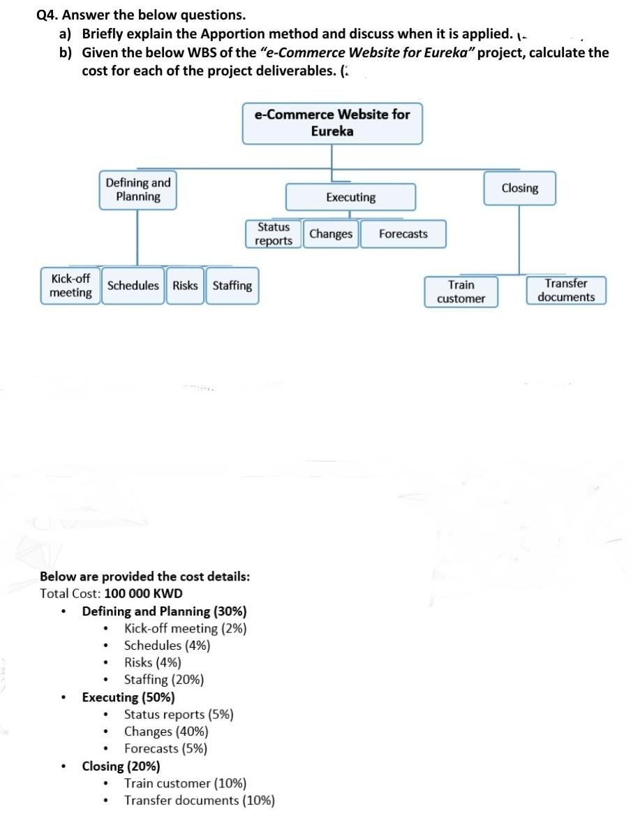 Project Management - Chapter 5: Estimating Project Times and Cost . Q4.