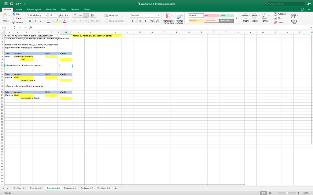 Can anyone help with this problem below? It's accounting Workshop 4 Problems