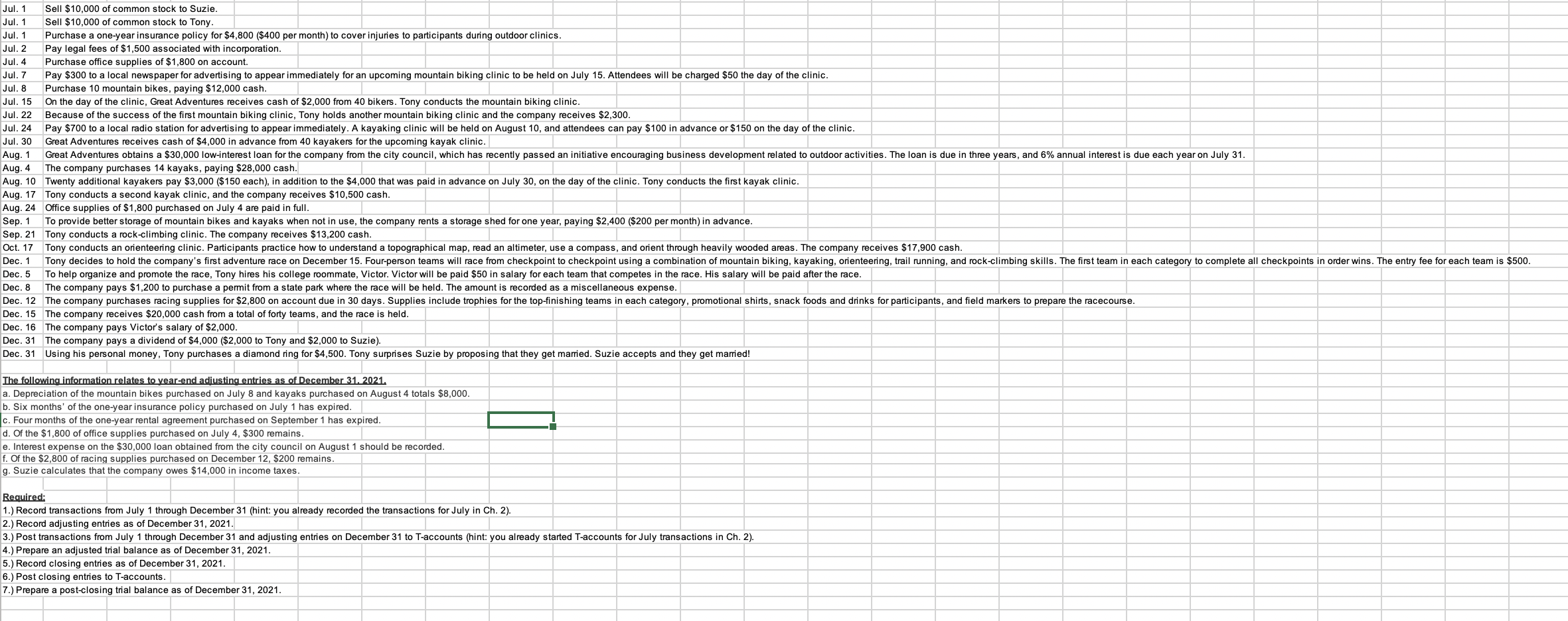 - 1,800 Date Sep. 1 Dec.31 Prepaid Rent Debit Credit 2.400 2,600