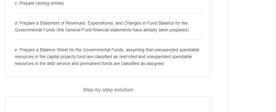 the General Fund. A portion of that was expended on engineering studies