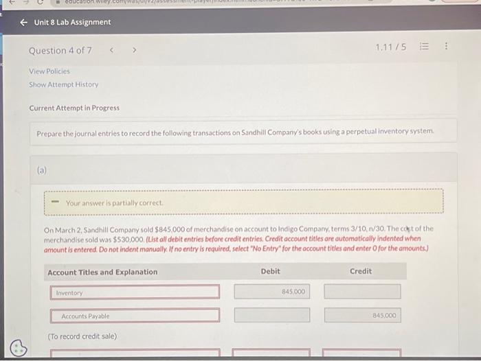  t C educa Unit 8 Lab Assignment Question 4 of 7