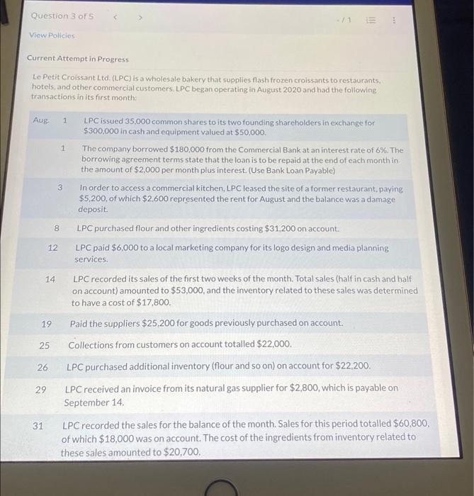  please answer with the boxes in the sheet Question 3 of