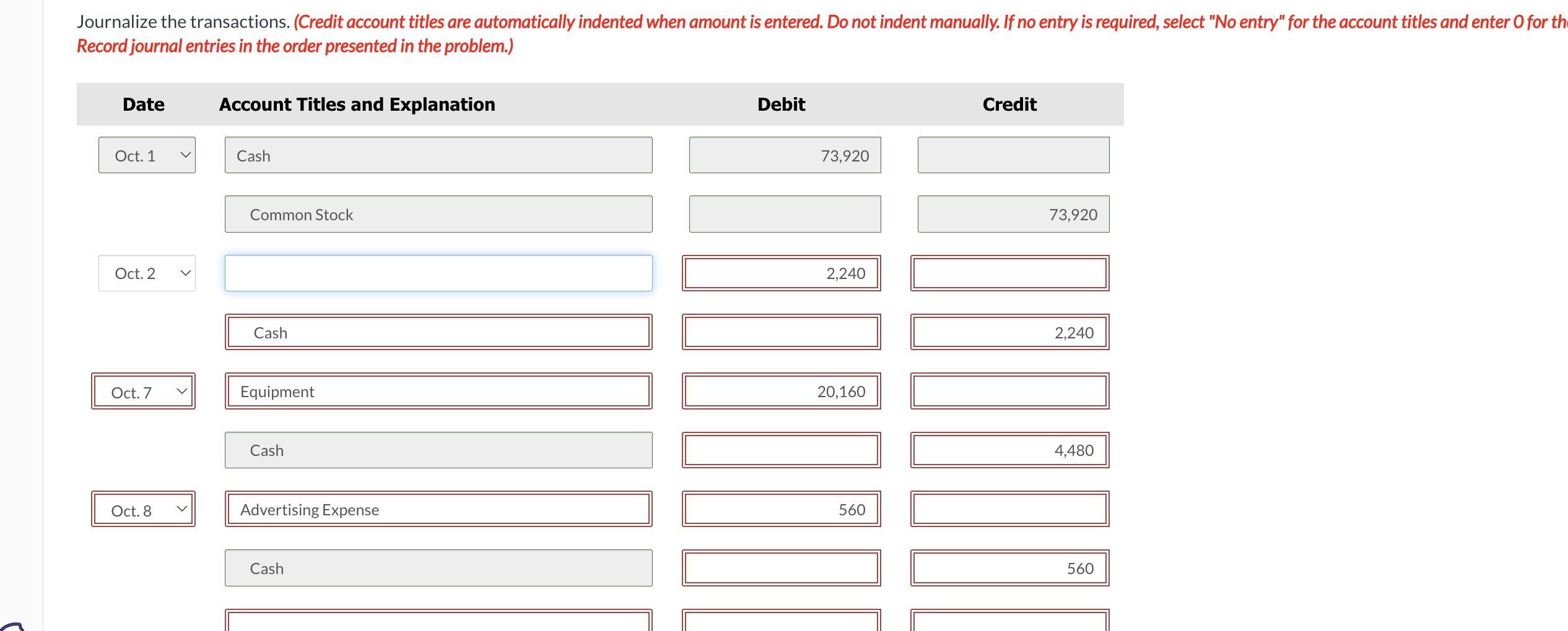  Whispering Winds Corp. provides security services. Selected transactions for Whispering Winds