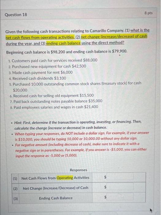 appreciate it, thank you :( running out of time Question 13 8