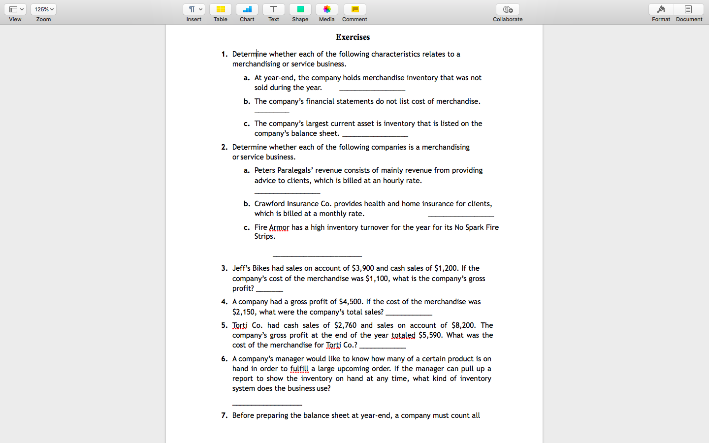  Tv Tv 125% Zoom FE Table lo Collaborate View Insert Chart
