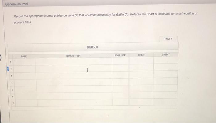 of $7,735 on June 30. After the journal entries for June had