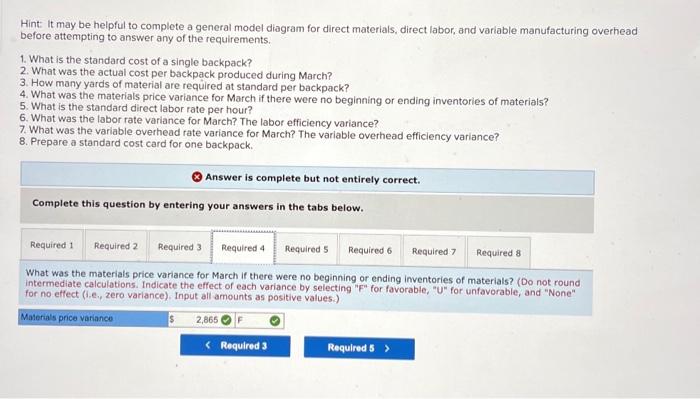 attempting to answer any of the requirements. 1. What is the standard