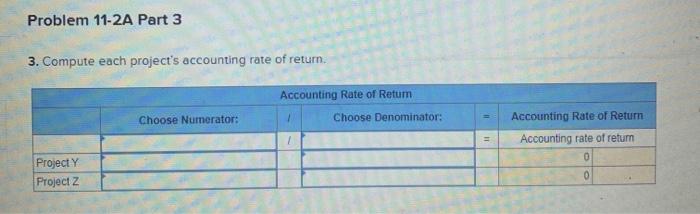 to invest in one of two new projects. Project Y requires a