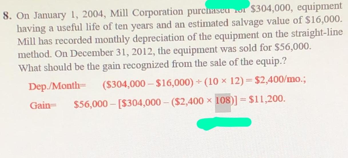 how we get 108 mo . can I get explanation for the