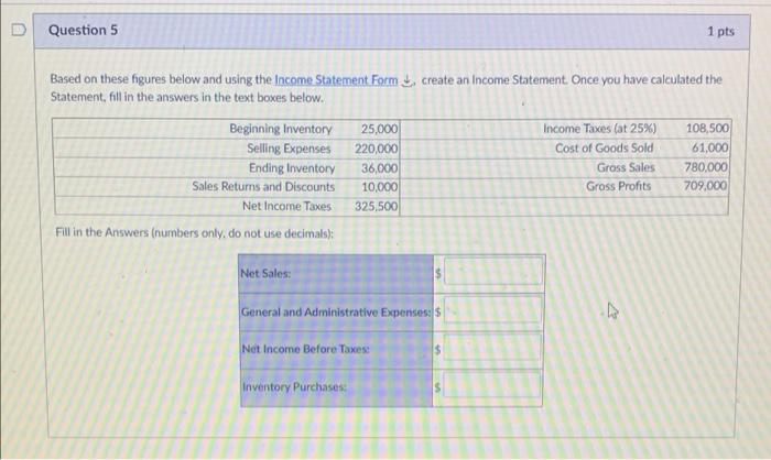  Question 5 1 pts Based on these figures below and using
