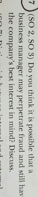  Please Answer in Short paragraph 7) (SO 2, SO 3) Do