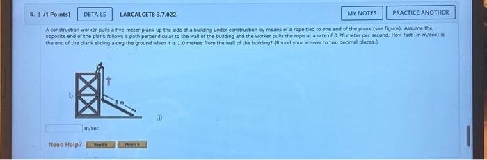  A construction worker puls a five-meter plank up the side of