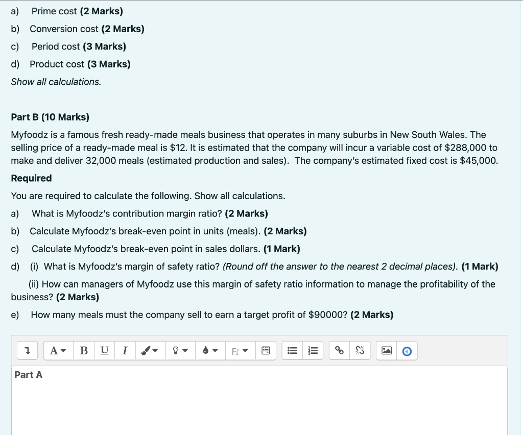 by Treats Bakery Ltd. as part of its operations are listed below.