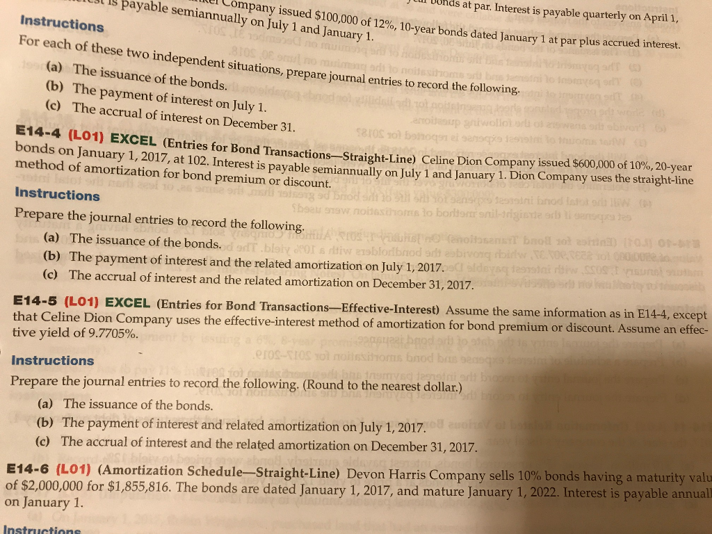  For E14-5, please create a excel table showing the premium fully