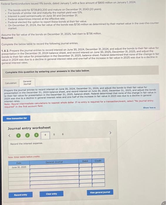  Federal Semiconductors issued \\( 11 x \\) bonds, dated January 1