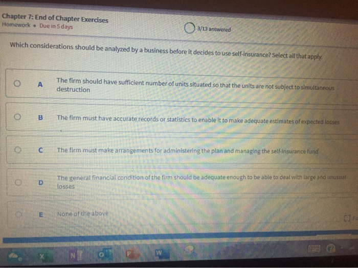  Chapter 7: End of Chapter Exercises Homework . Due in 5