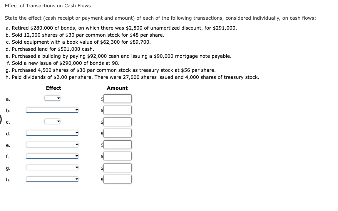  Upvote will be given if correct and complete:Effect fill-it-in options: -cash