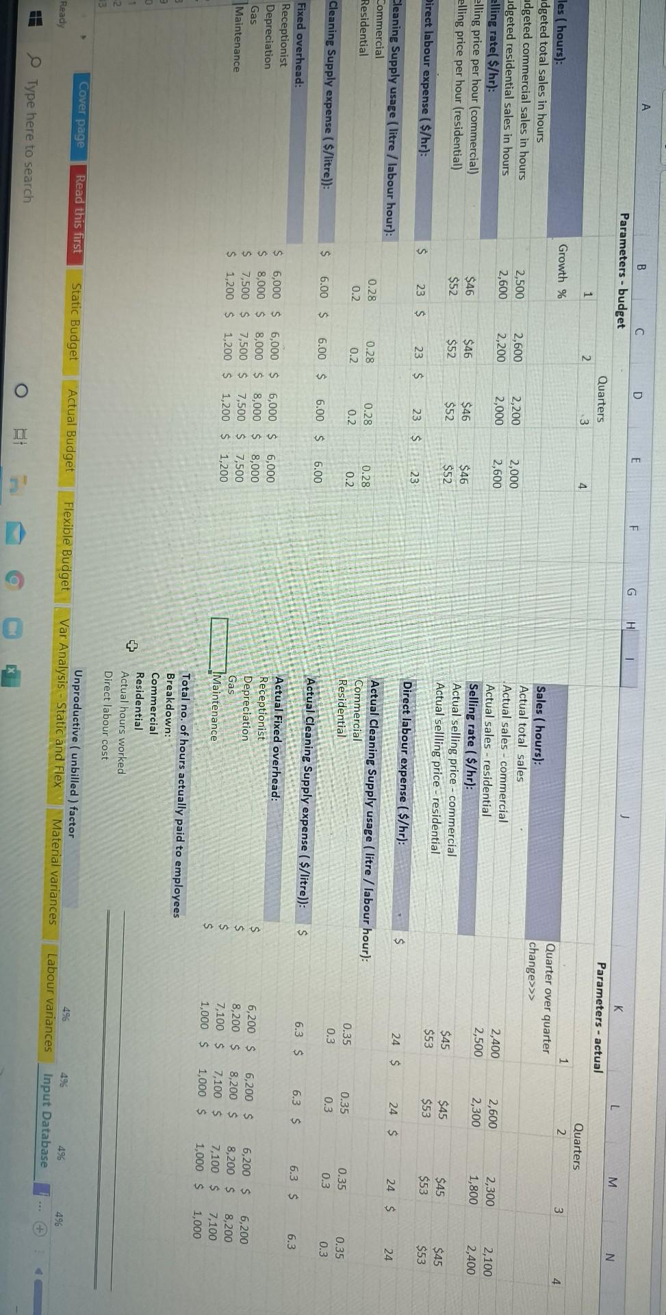 entire year. The next expense item is cleaning supplies. SCS accounts for