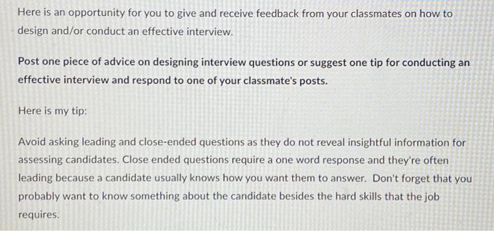 I need help to answer this discussion post. Here is an opportunity