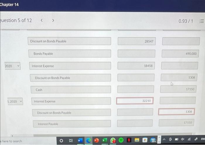 How do I do this last entry? Really having some trouble. Chapter