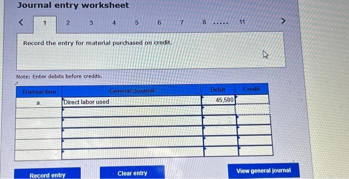 applies to the questions displayed below] Marco Company shows the following costs
