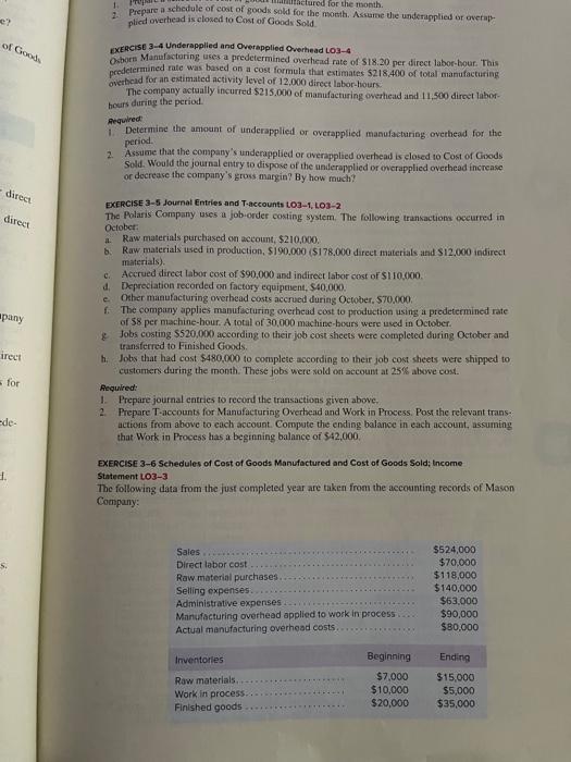 3-5 in google sheet or excel doc please 1 clared for the