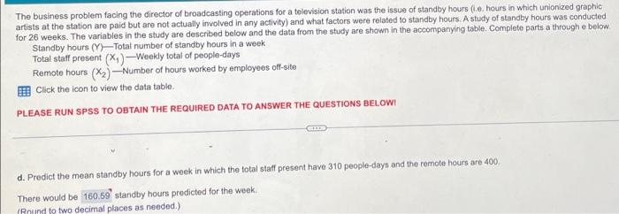 broadcasting operations for a television station was the issue of standby hours