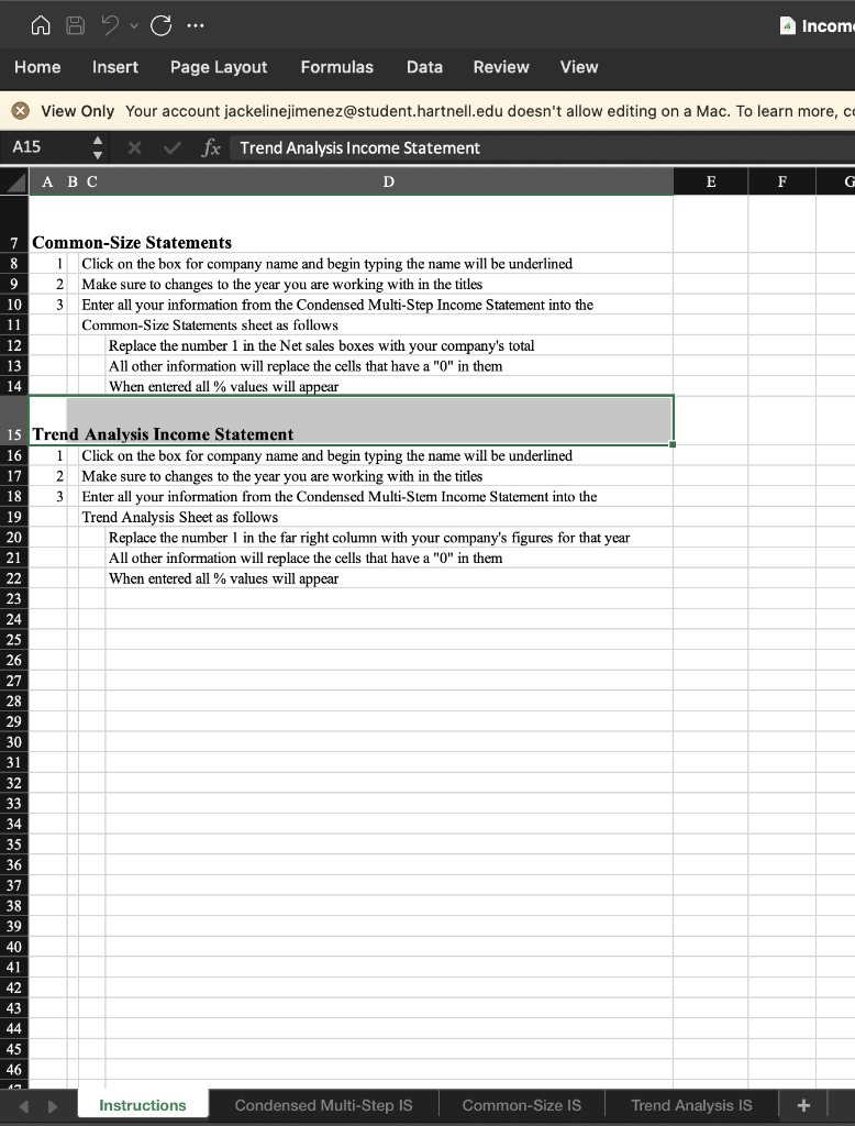 obtain the MOST RECENT four years of financial statements, specifically the income