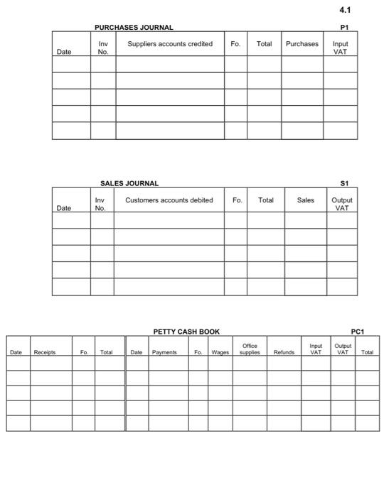 VAT at 15%). Business document January 1 B. Tremaine paid R5 000