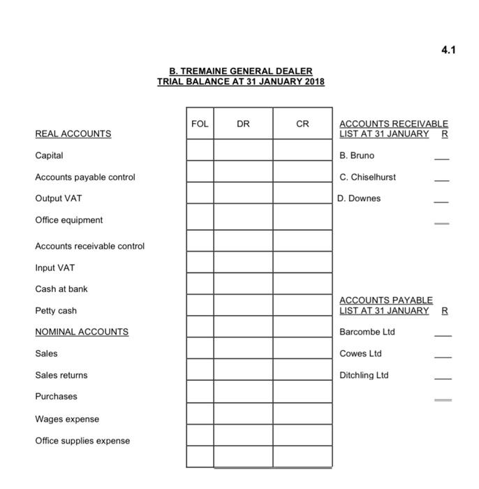 E101 9 Sold goods for cash R1 380 and banked this sum.