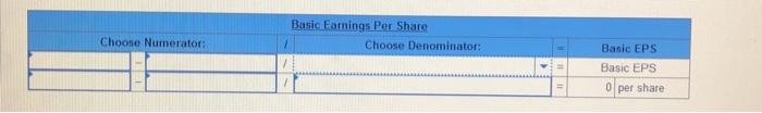 net income of $609,500 for the year. It has no preferred stock,