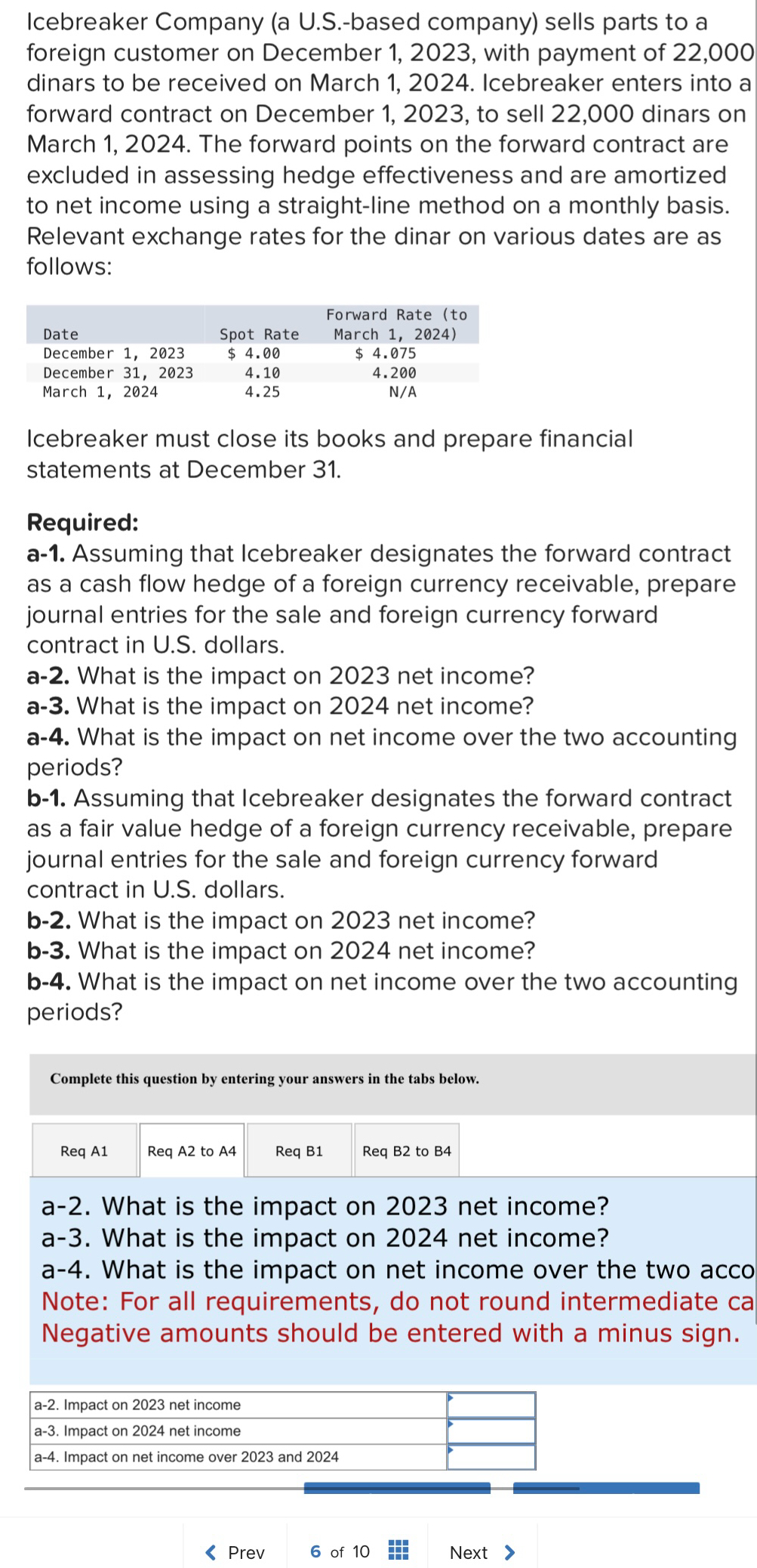  Icebreaker Company (a U.S.-based company) sells parts to a foreign customer