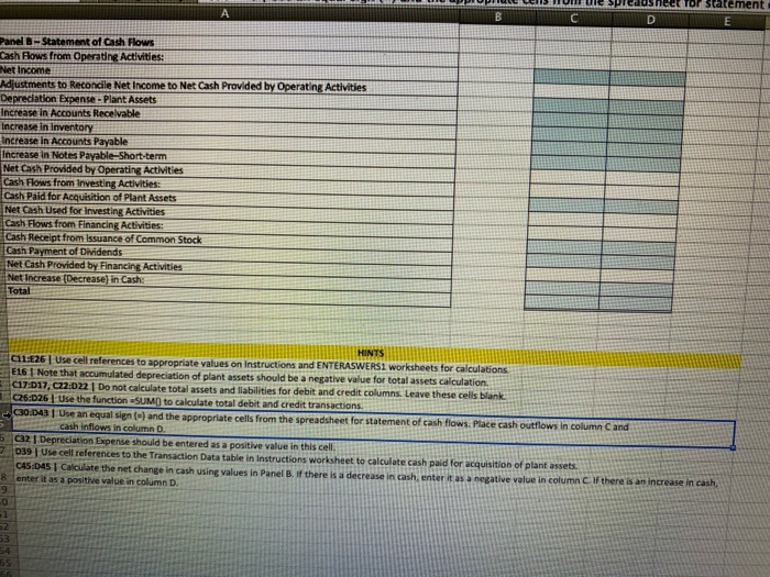 instructions to panel B D The James Island Cothing Company began operations