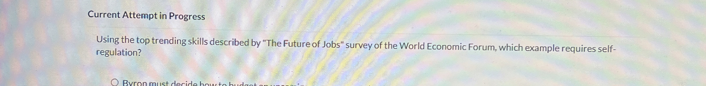  Current Attempt in Progress Using the top trending skills described by