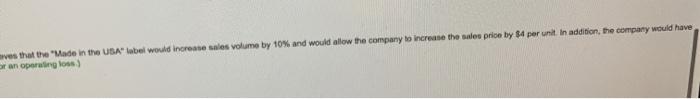 Requirement 1. Prepare the company's current contribution margin income statement. (Use parentheses