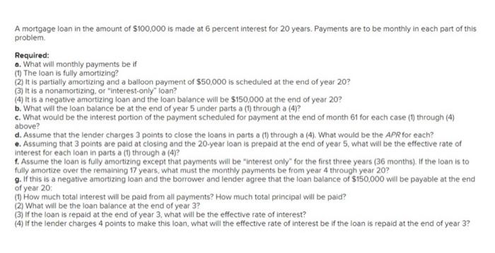 Please answer parts C, D, E, G using Excel. thank you interest