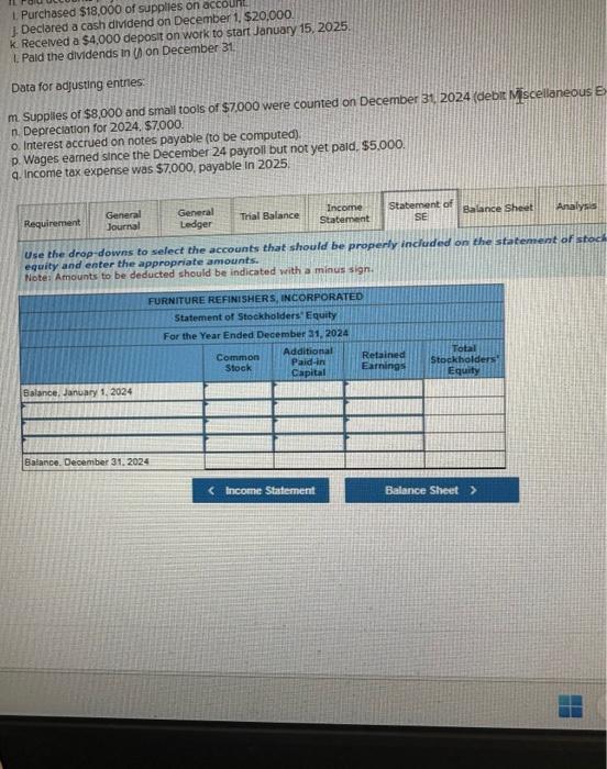 year b. Borrowed $20,000 cash on July 1 2024, signeng a one