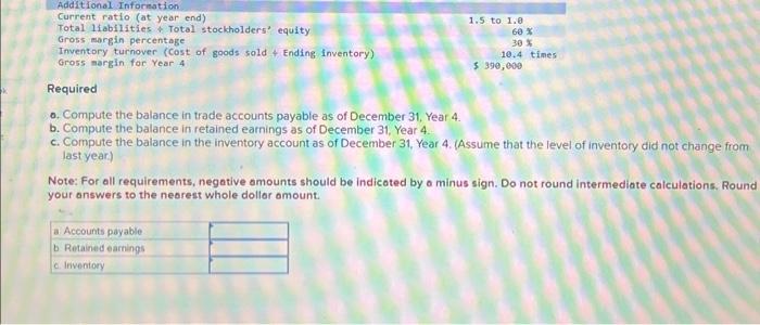 Year 4 , balance sheet for Jordan Corporation is presented here. These