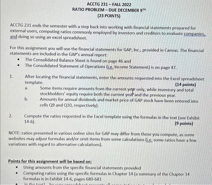 Ratio Assignment.Thank you very much!!! RATIO PROBLEM - DUE DECEMBER 9IH (23