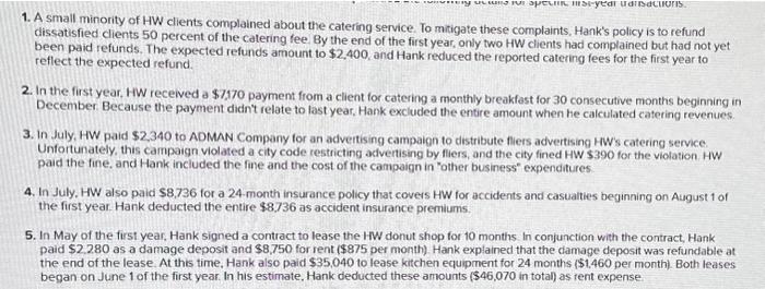 picture: Revenue: $280,000 Catering revenues: 86,670 366,670 Expenditures: Donut supplies: 141,880 Catering