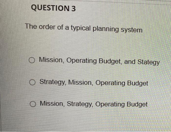 thumbs up if correct. QUESTION 1 A flexible budget is a series