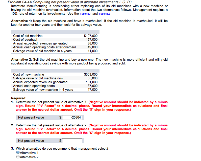 How do I find the NPV on number 2? All current information