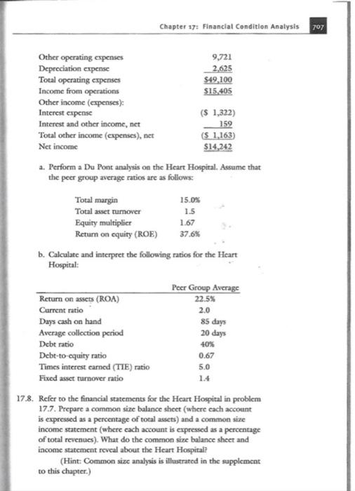 and nursing home industries. 17.7. Recent financial statements for the Heart Hospital