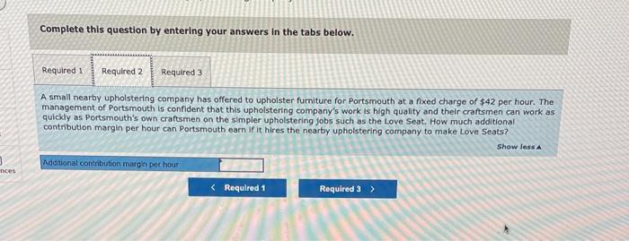 Portsmouth is considering paying its upholstery laborers hourly compensation, in addition to