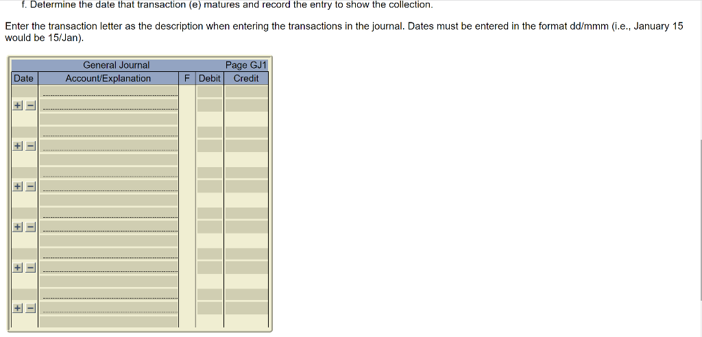 transactions. Round all values to the nearest cent. a. December 1, 2013: