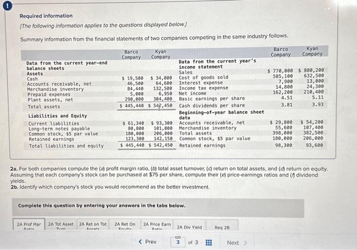 please answer all required forms. Thank you. Required information [The following information