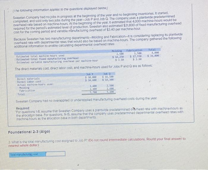 no jobs in progress at the beginning of the year and no