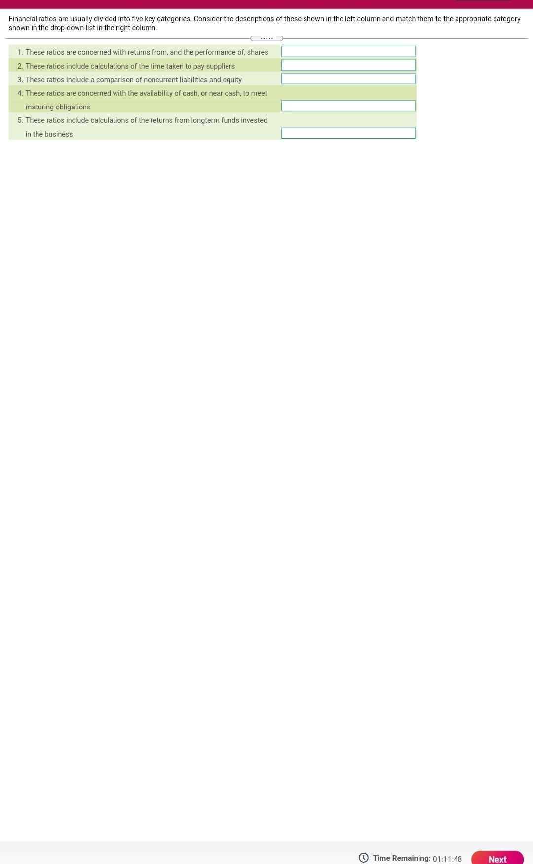 Old MathJax webview Financial ratios are usually divided into five key categories.